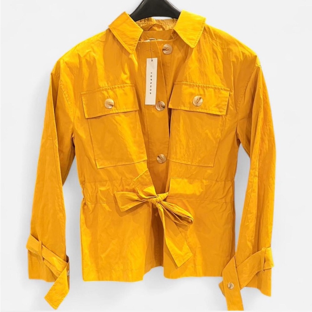 Topshop Mustard Utility Jacket
